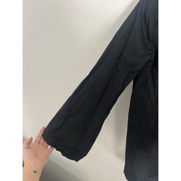 SBJ Austin Black Long Sleeve Cotton Tunic Top Size 1 - Picture 10 of 14